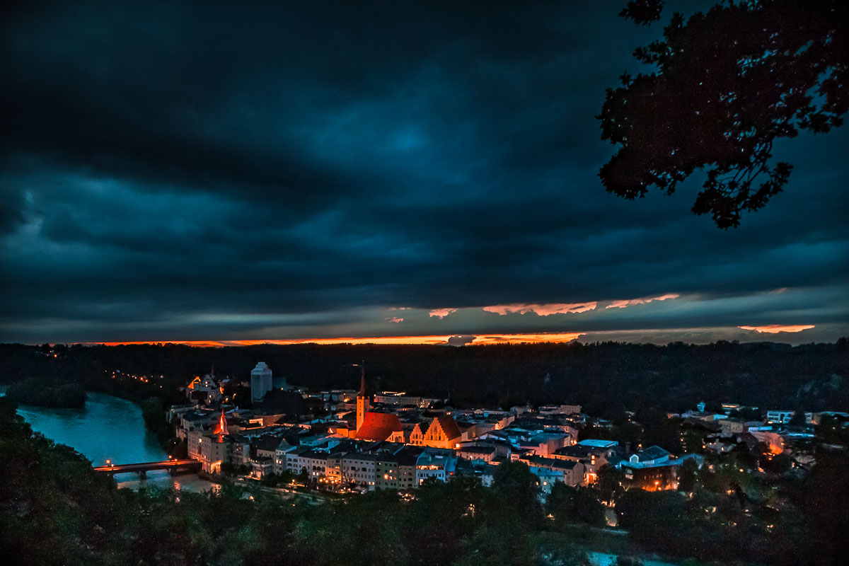 Wasserburg a. I. am Abend